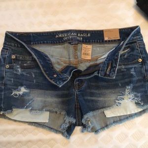 American Eagle Distressed Jean Shorts